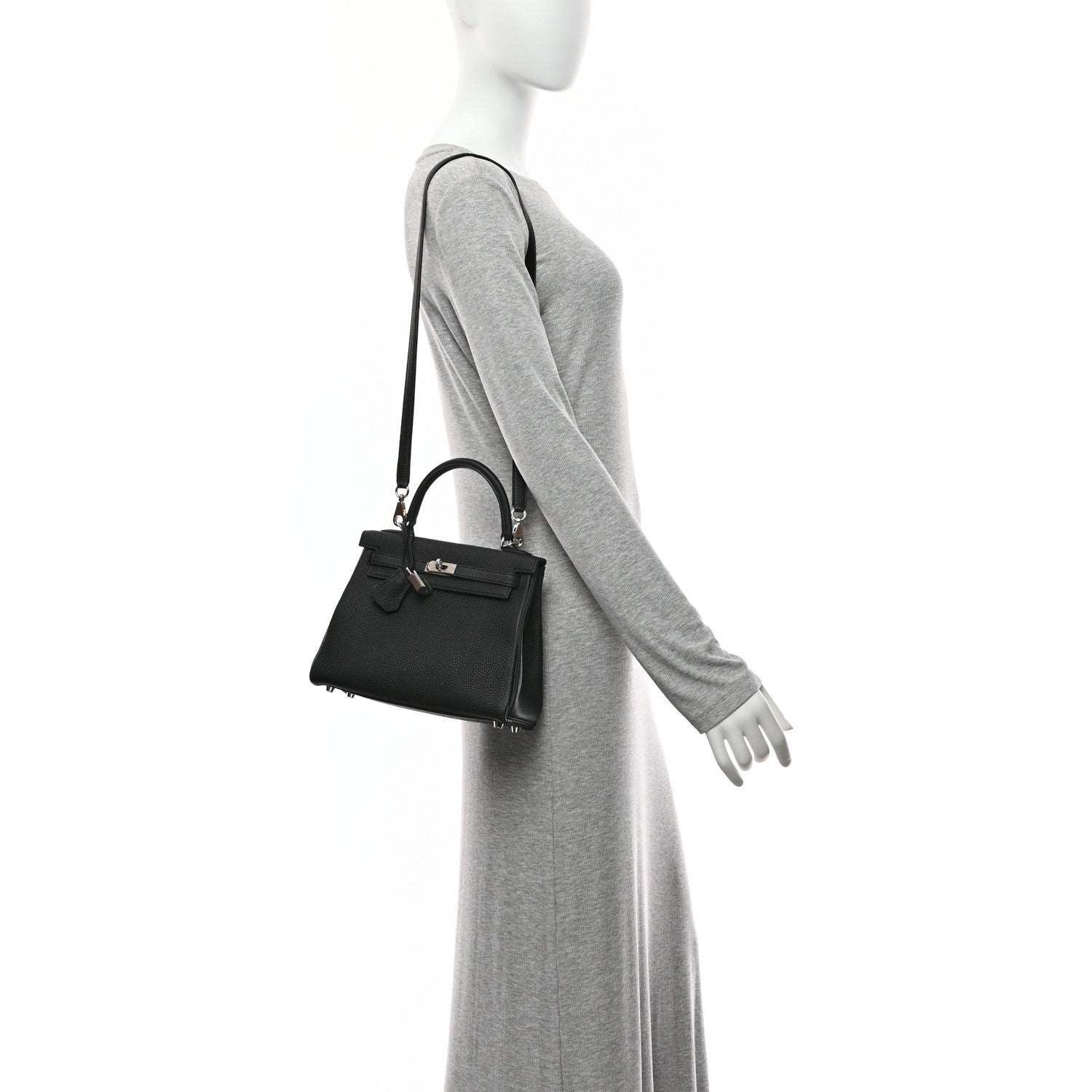 Hermes Togo Kelly Retourne 25 Black 2 of 10