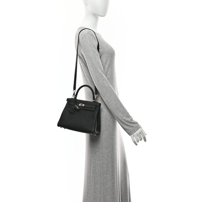 Hermes Togo Kelly Retourne 25 Black 2 of 10