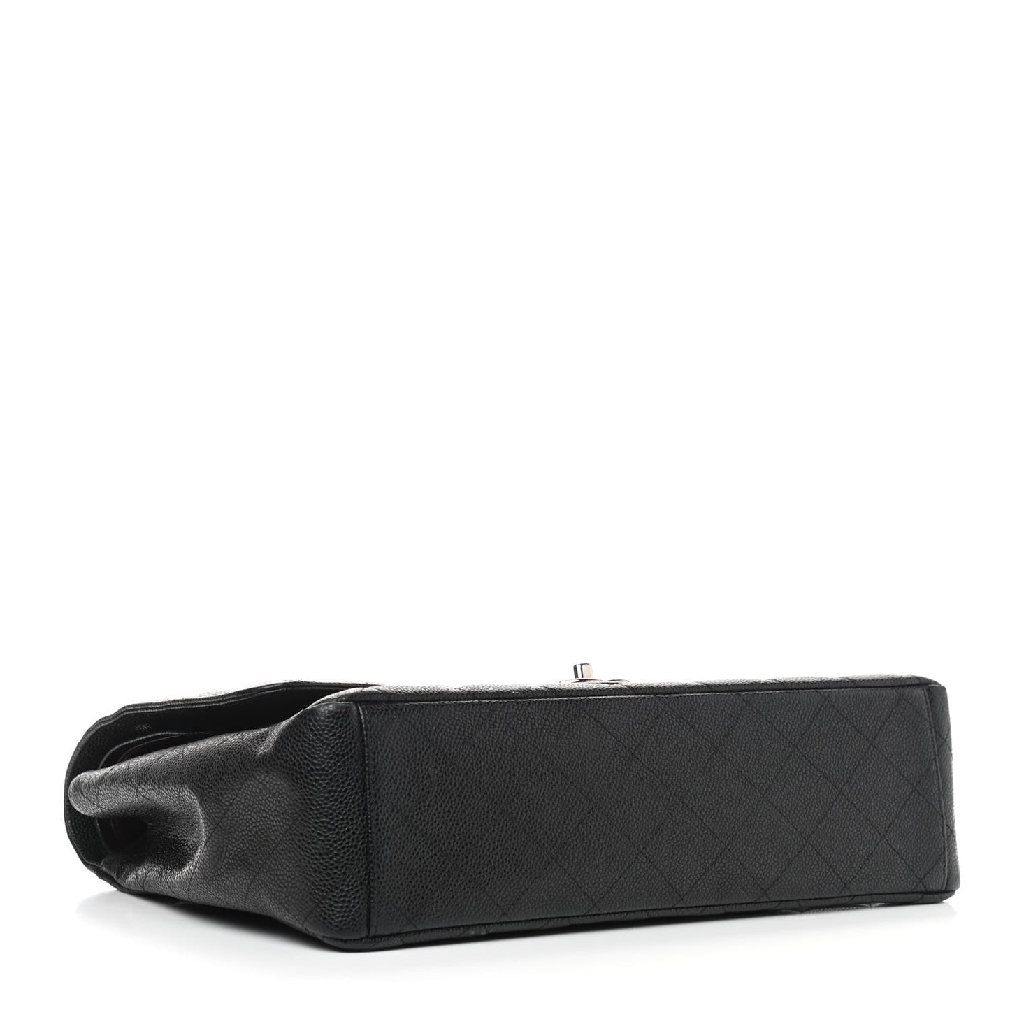 Caviar Quilted Maxi Double Flap Black