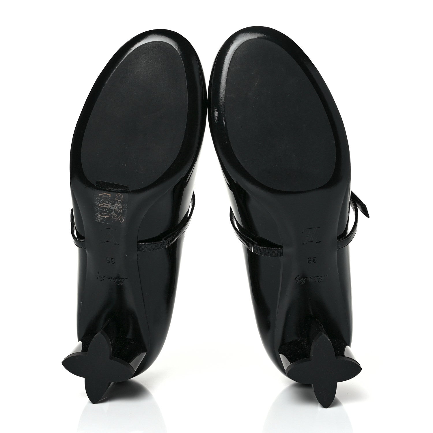Louis Vuitton Patent Uniformes Silhouette 40mm Pumps 39 Black 5 of 9