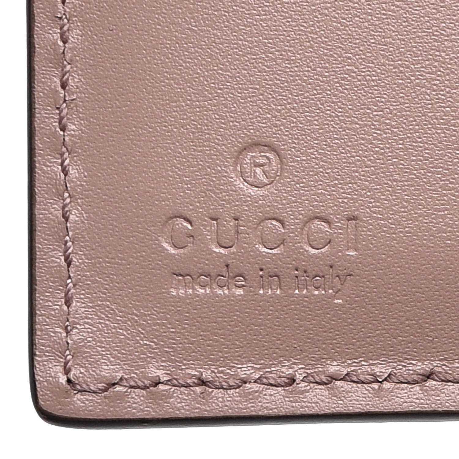Gucci Guccissima Bow Train Pass Case Soft Pink 14 of 16