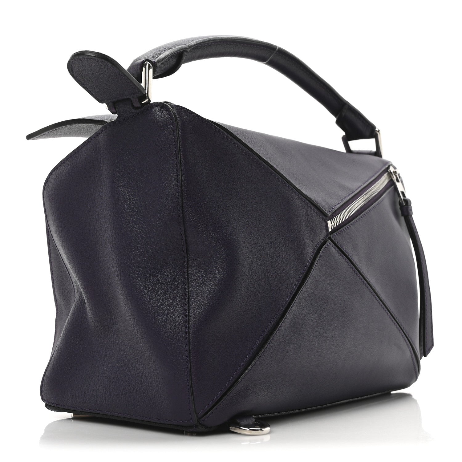 Loewe Calfskin Medium Puzzle Bag Purple 3 of 11