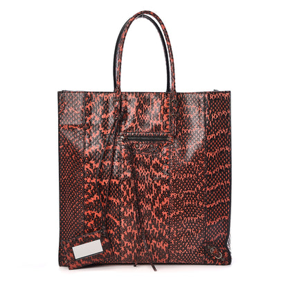 Balenciaga Elaphe Papier Ledger Tote Red 1 of 10