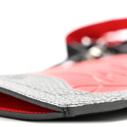 Christian Louboutin Calfskin Gomme Loubilab Batt Clutch Loubi Black 9 of 11