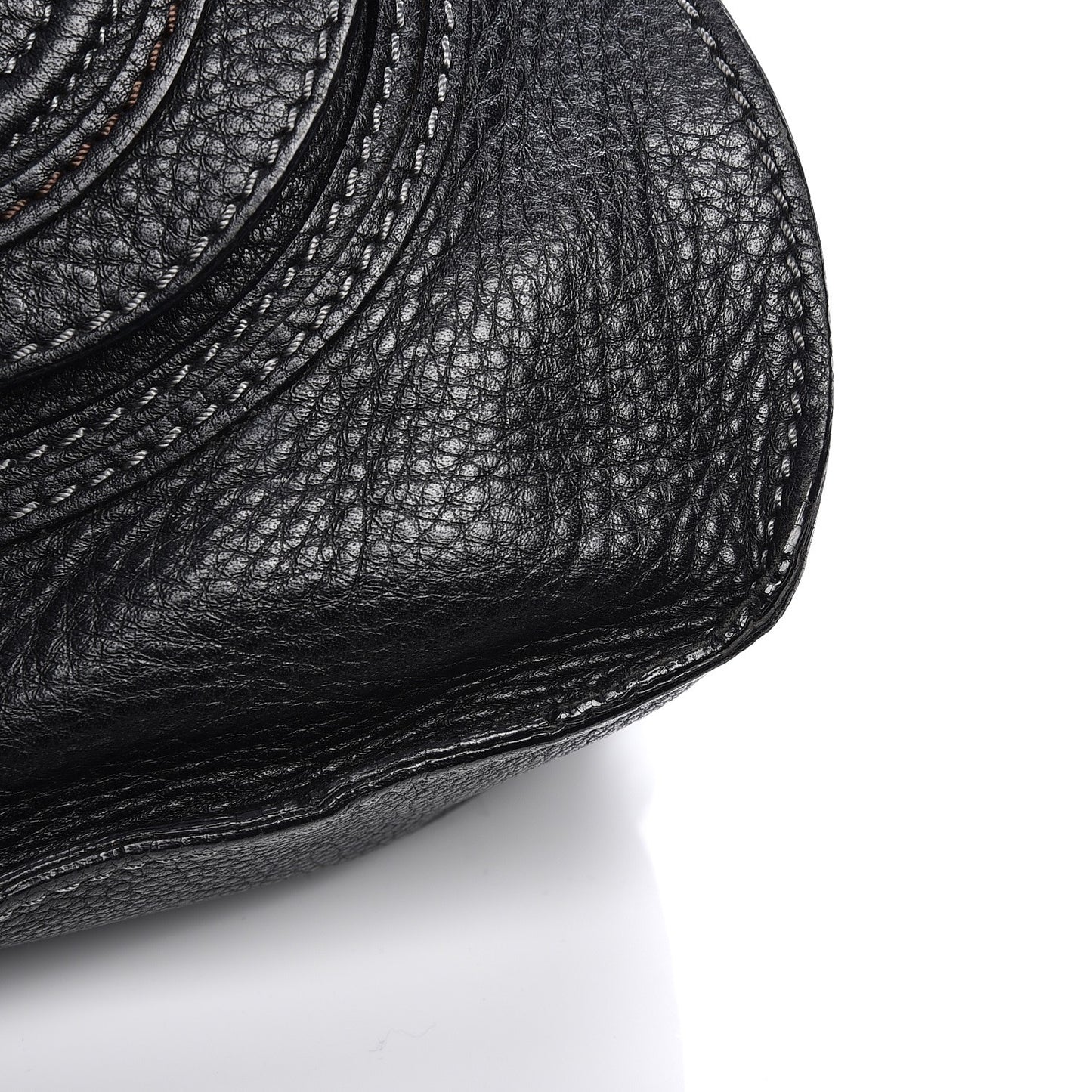 Calfskin Small Marcie Satchel Black