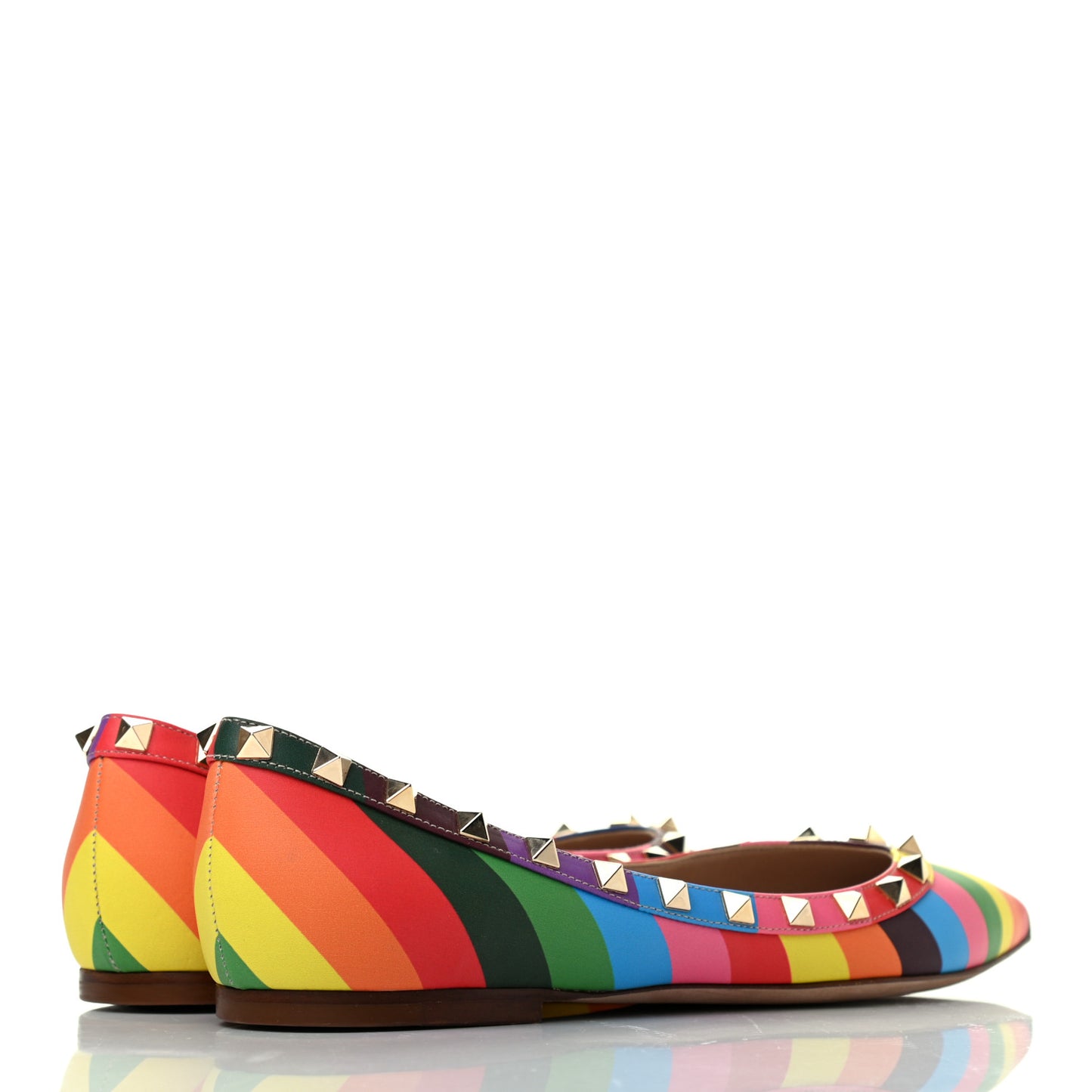 Nappa 1973 Rockstud Ballerina Flats 39 Multicolor