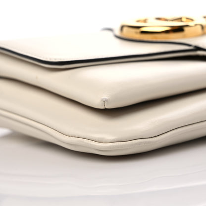 Gucci Calfskin Small Arli Flap Shoulder Bag Mystic White 8 of 9