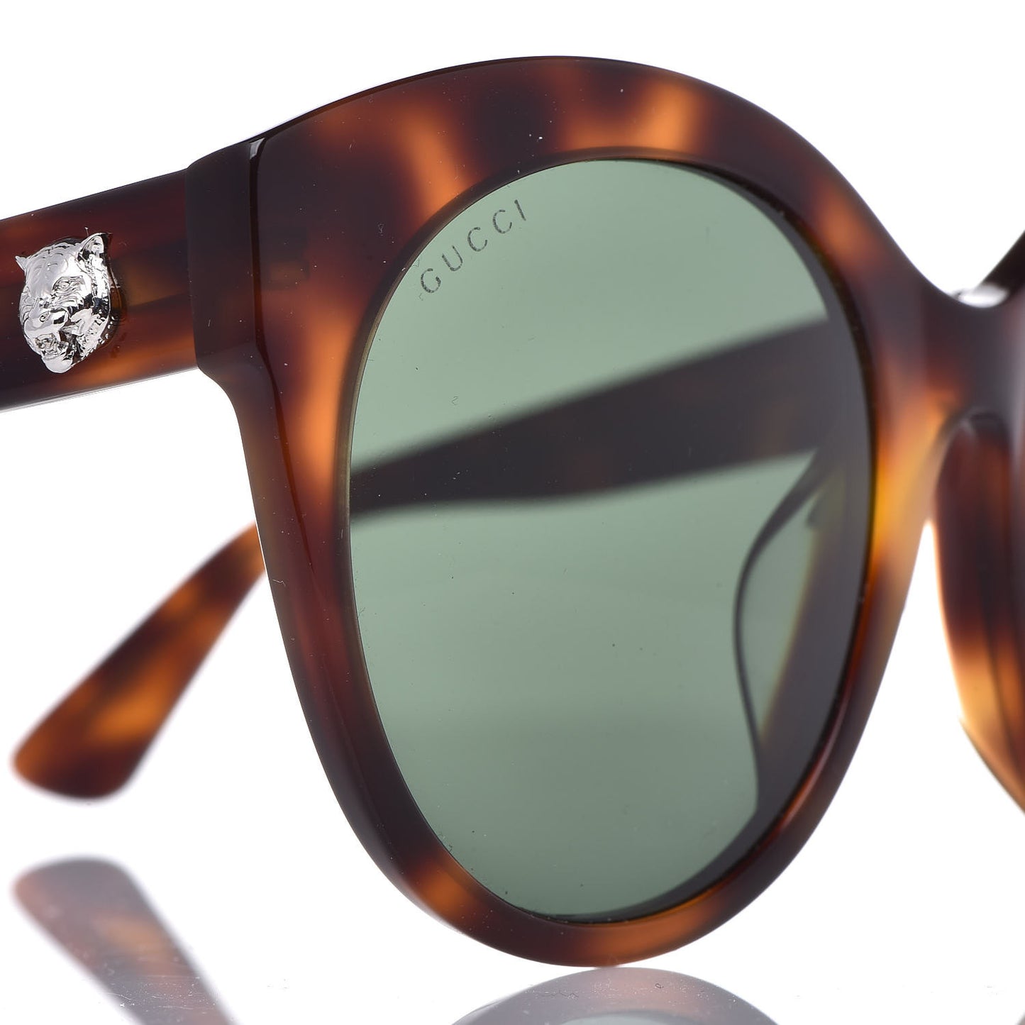 Round GG Sunglasses GG0028SA Tortoise