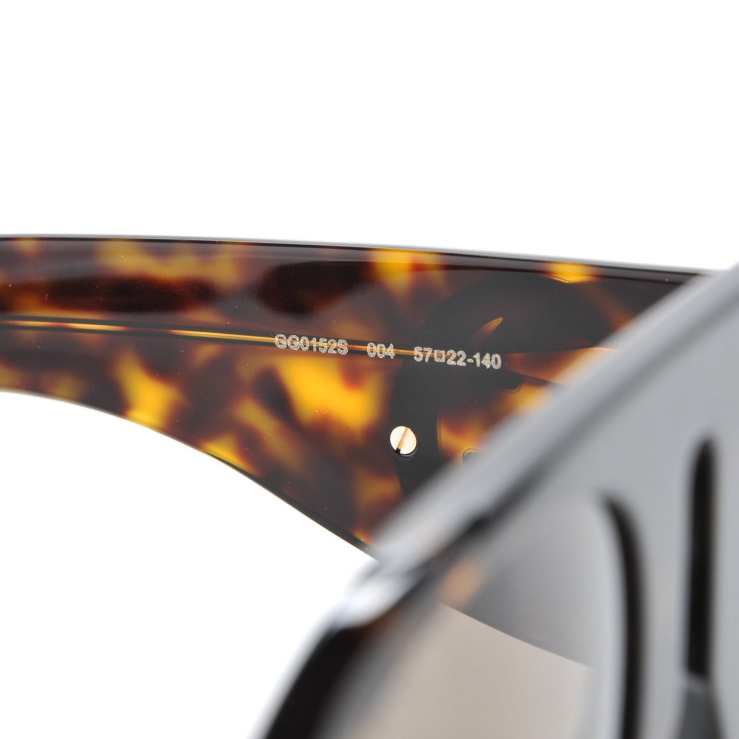 Acetate Oversized Interlocking G Sunglasses GG0152S Tortoise