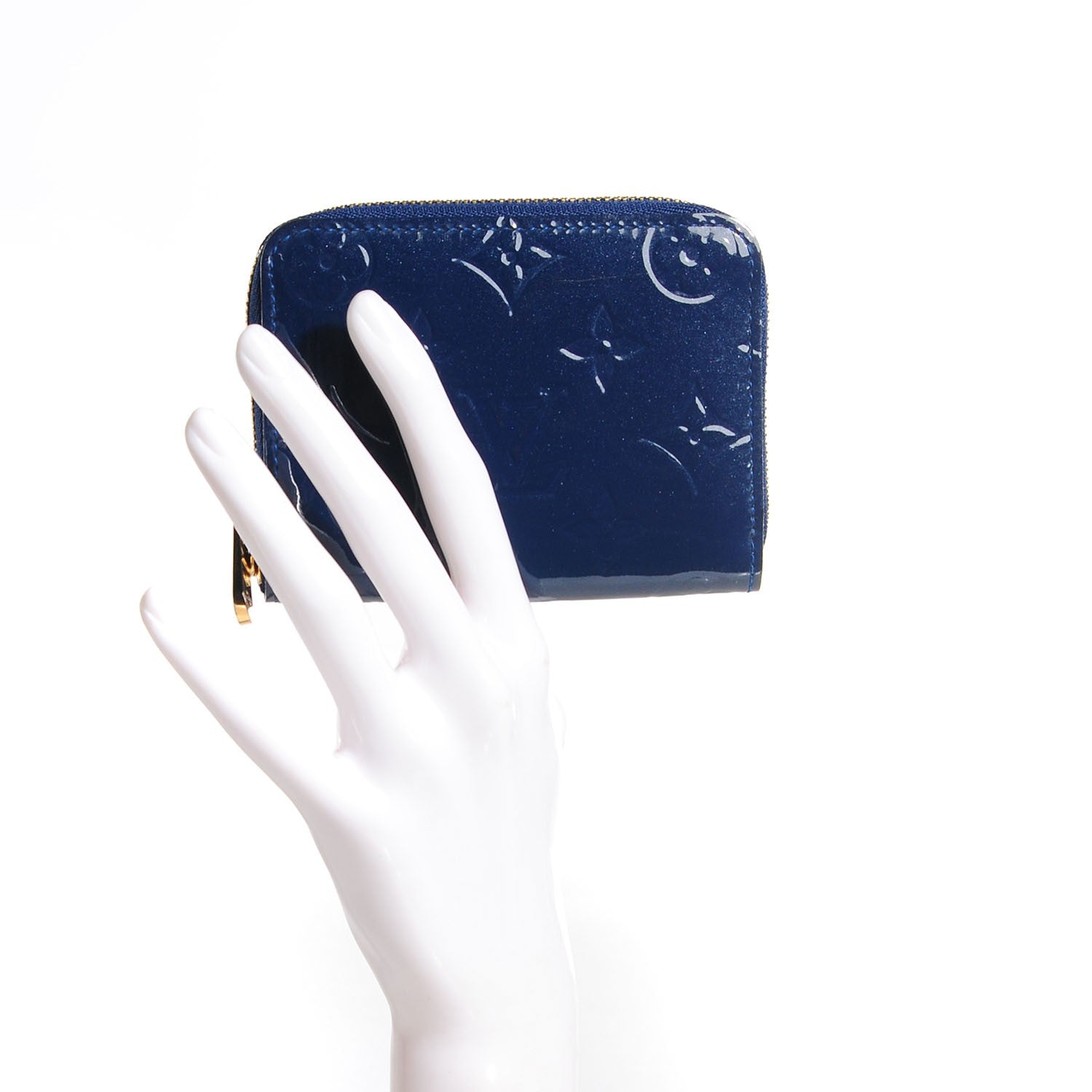Louis Vuitton Vernis Zippy Coin Purse Grand Blue 2 of 7