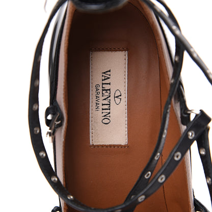 Valentino Garavani Patent Love Latch 100mm Pumps 37 Black Poudre 7 of 10