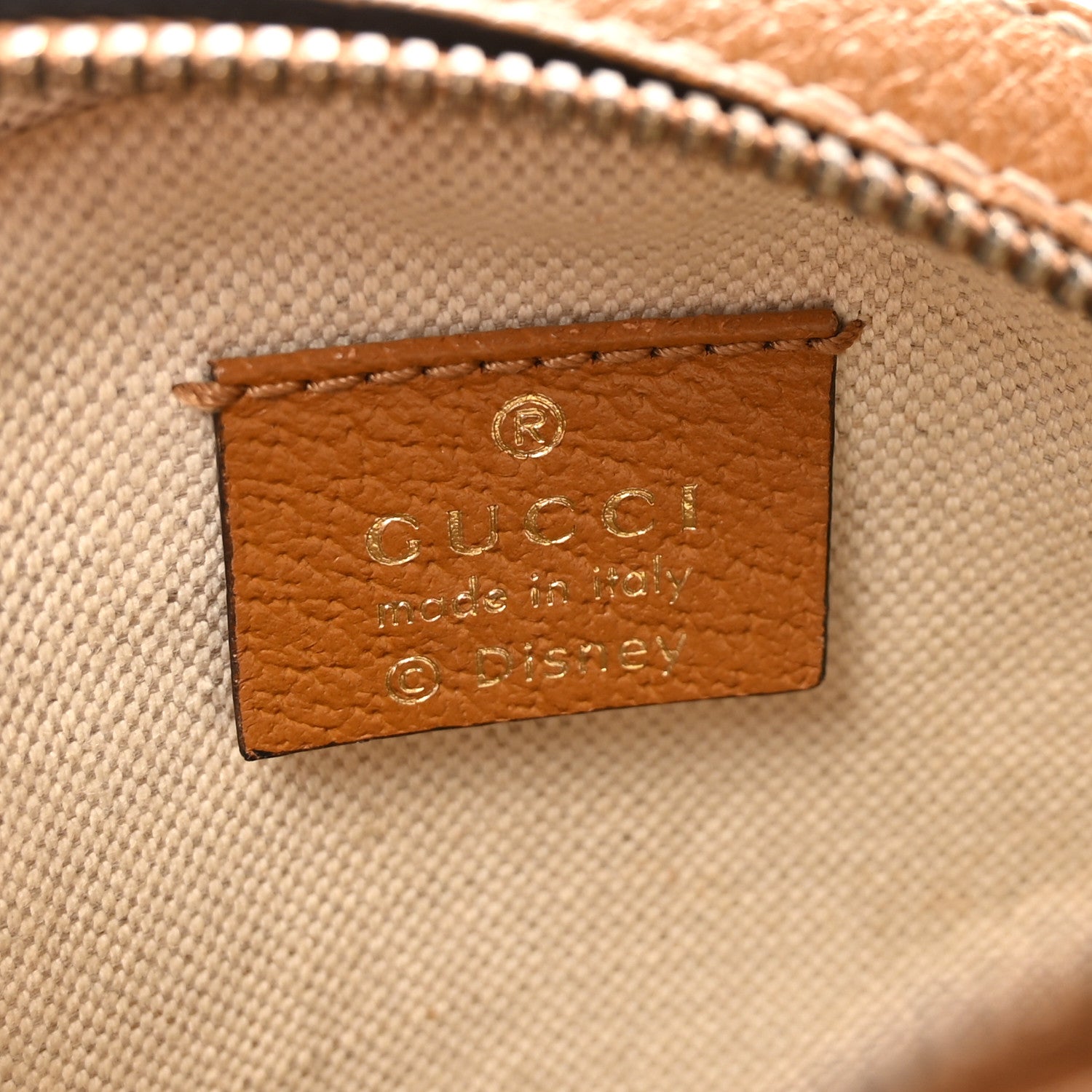 Gucci X DISNEY Mini Vintage GG Supreme Monogram Mickey Mouse Round Shoulder Bag Beige Vintage Sun Oil 6 of 11