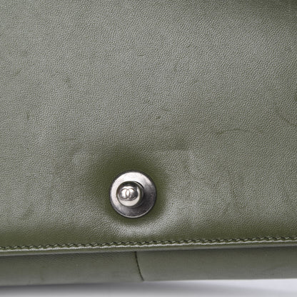 Chanel Lambskin Quilted Medium Boy Flap Khaki 14 of 19