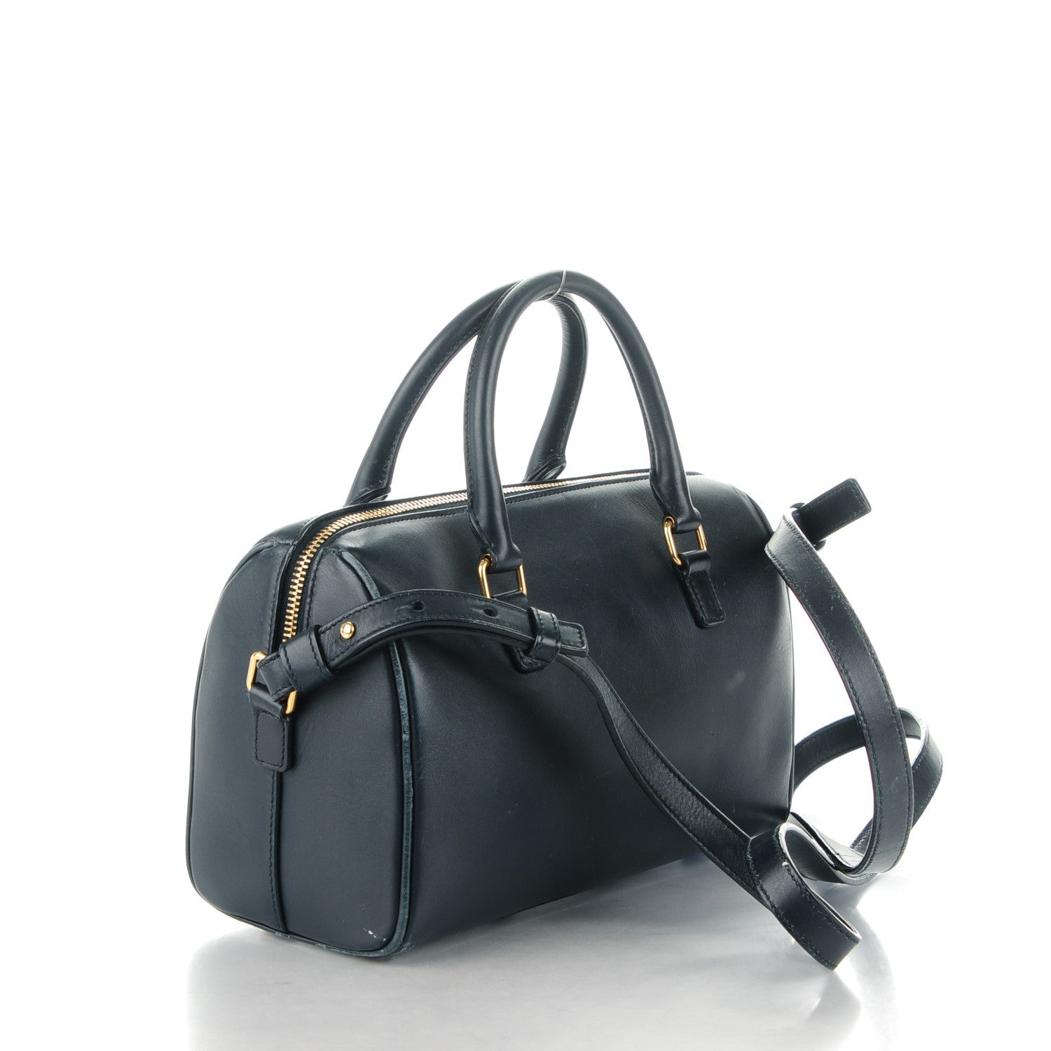 Saint Laurent Calfskin Classic Baby Duffle Marine 3 of 14