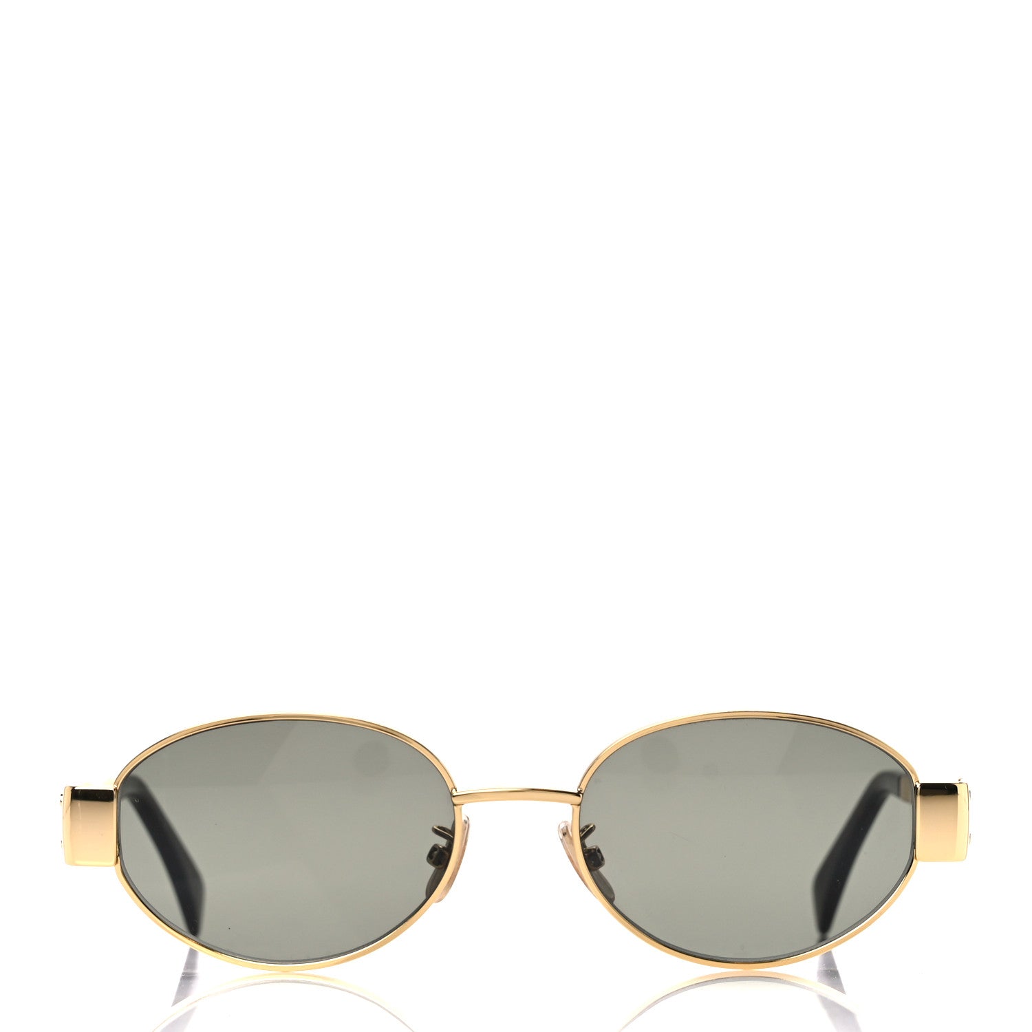 Celine Metal Triomphe 01 Sunglasses CL40235U Gold Green 2 of 8