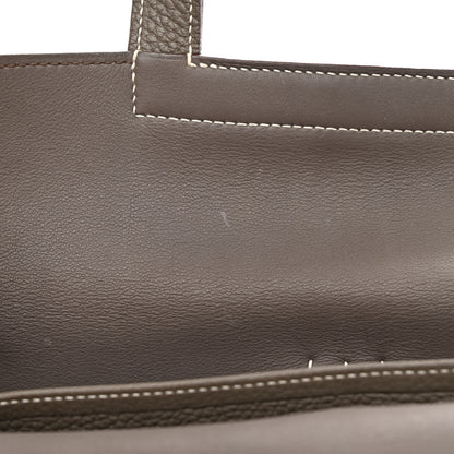 Hermes Taurillon Clemence Halzan 31 GM Etain 12 of 13
