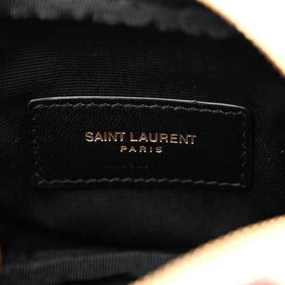Saint Laurent Calfskin Cherry Print Monogram Baby Lou Camera Bag Crema Soft Red 6 of 11