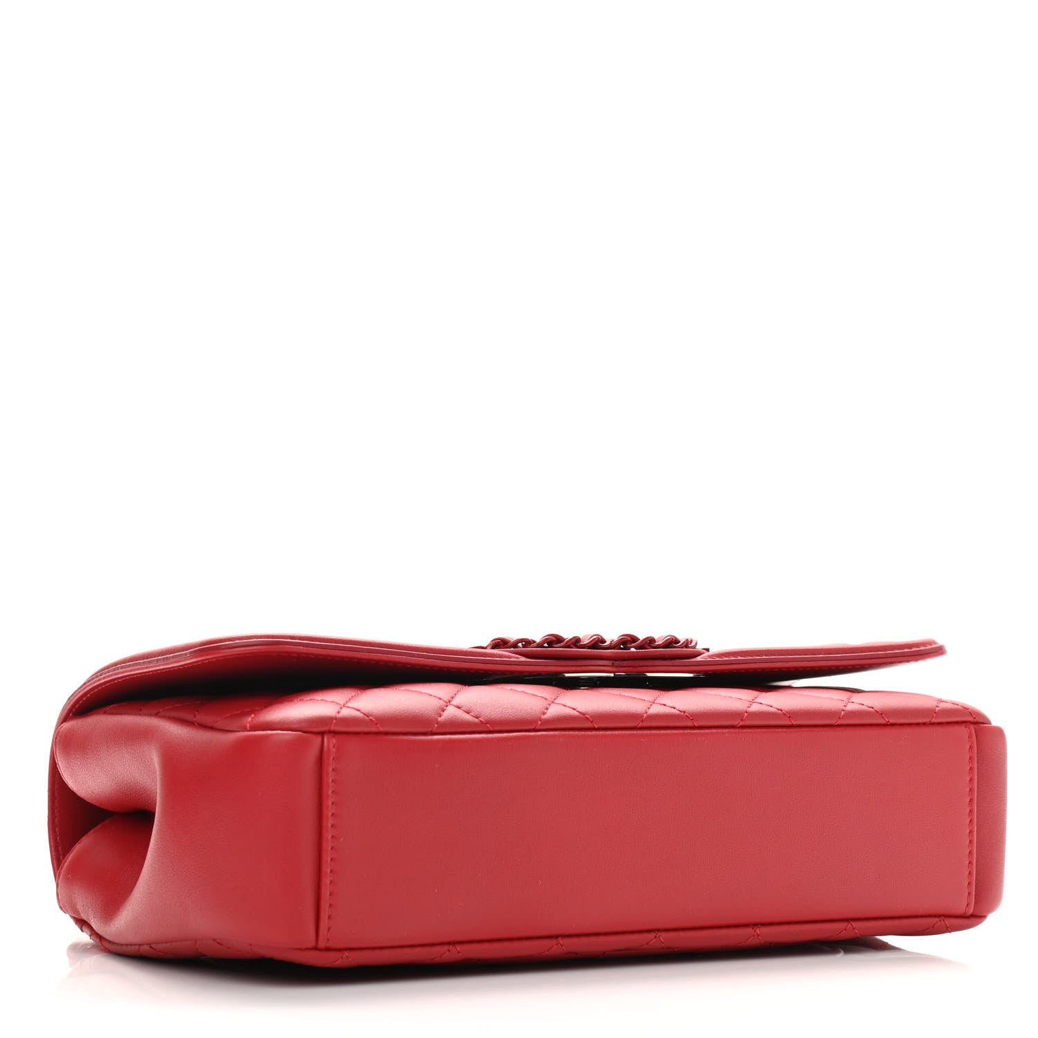 Chanel Lambskin Quilted Medium CC Filigree Flap Dark Red 4 of 10