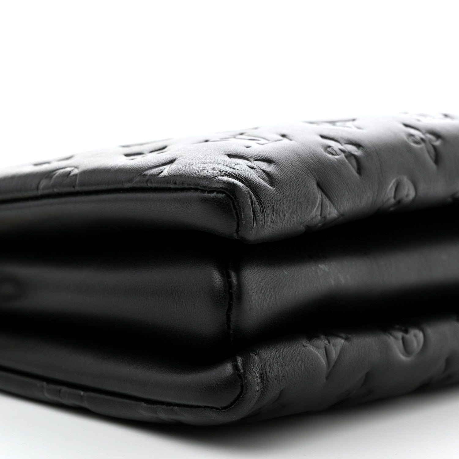 Louis Vuitton Lambskin Embossed Monogram Coussin PM Black 10 of 12