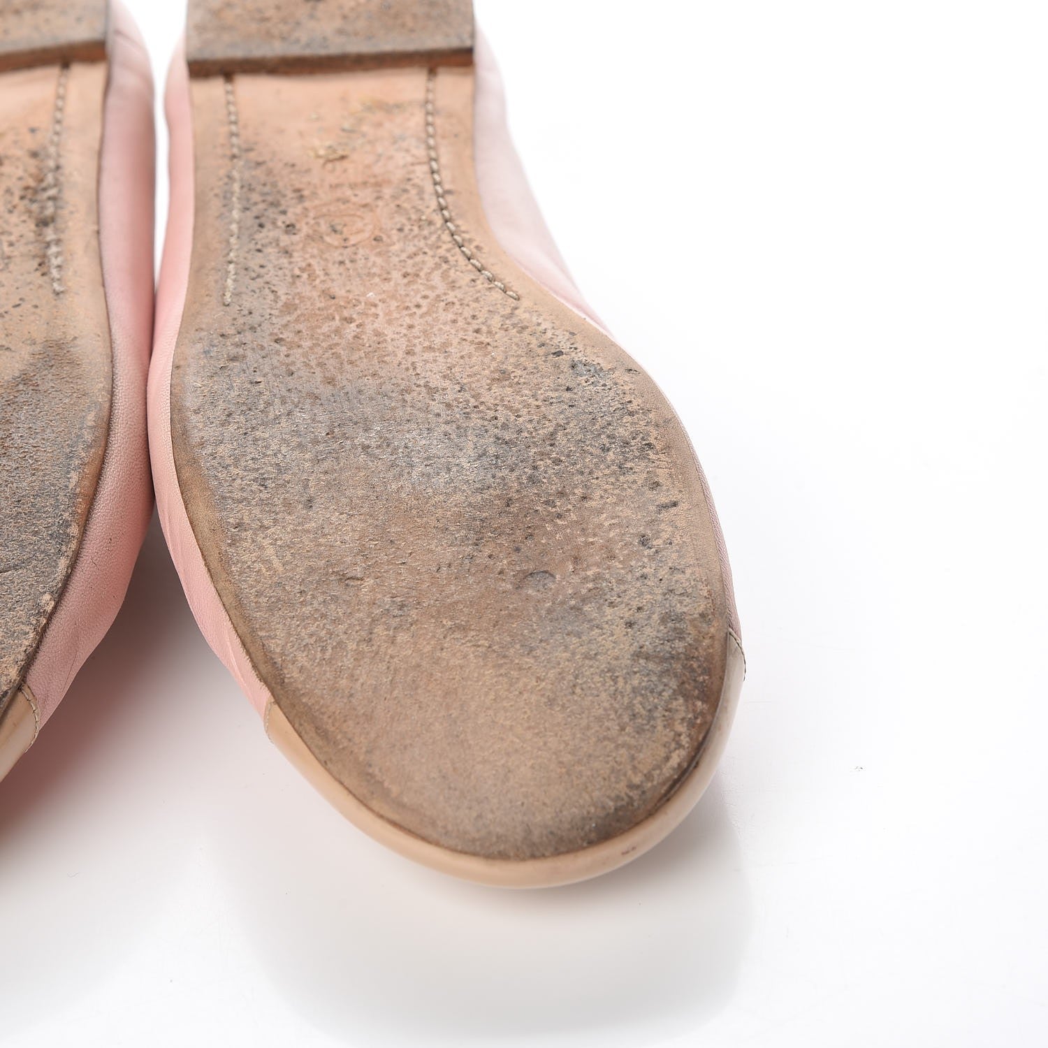 Chanel Lambskin Patent Cap Toe CC Ballerina Flats 40 Rose Clair 24 of 26