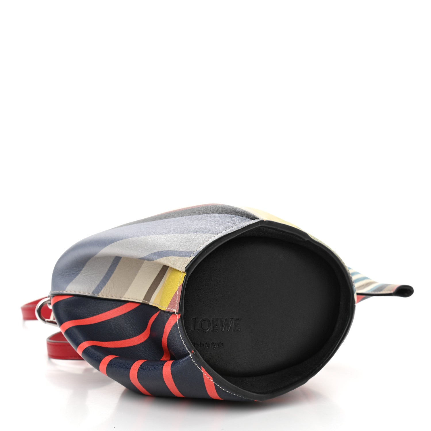 Loewe Calfskin Mini Stripe Elephant Crossbody Bag Multicolor 4 of 9