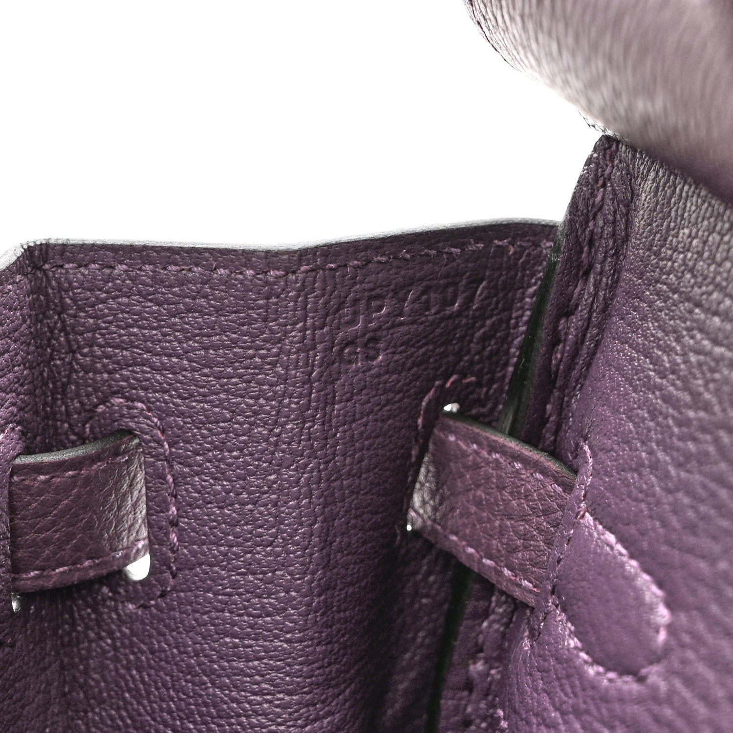 Hermes Togo Birkin 25 Cassis 7 of 11