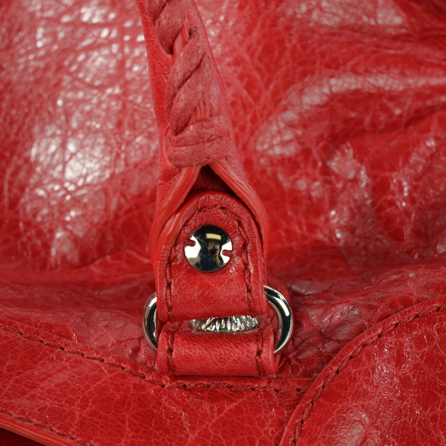 Balenciaga Agneau Giant 12 Silver Hardware Mini City Rouge Cardinal 9 of 11