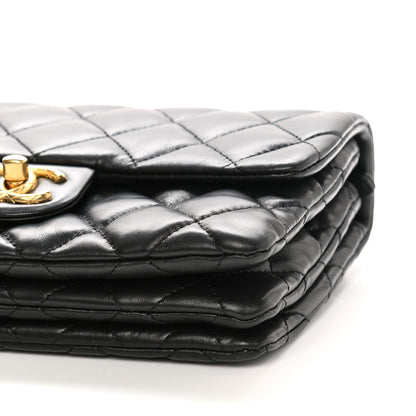 Chanel Lambskin Quilted Small Pillow Crush Flap Black 10 of 11