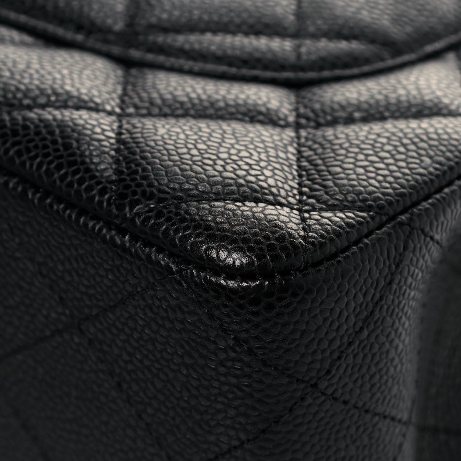 Chanel Caviar Quilted Jumbo Single Flap Black 12 of 14