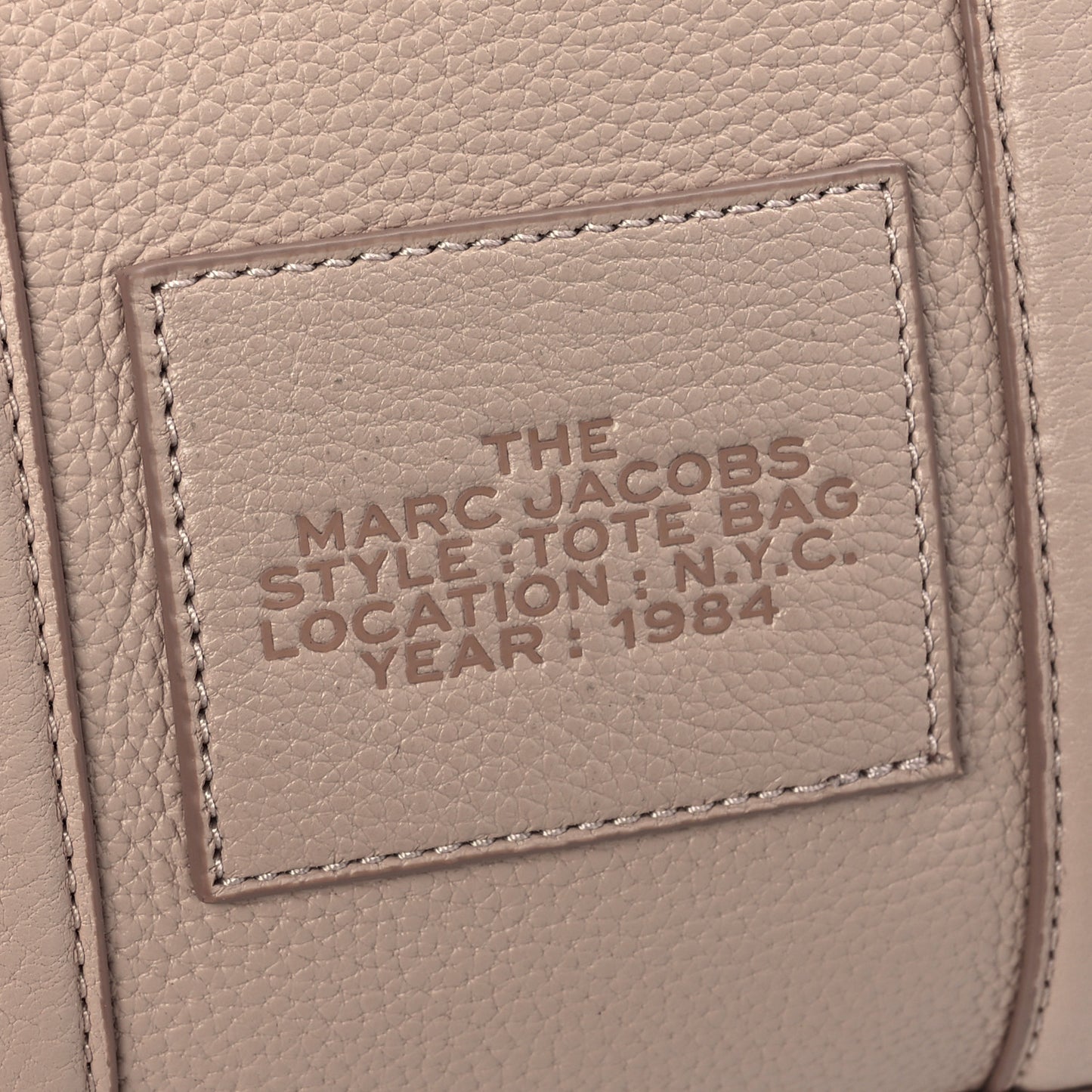 Grained Calfskin Small The Tote Bag Rose Dust
