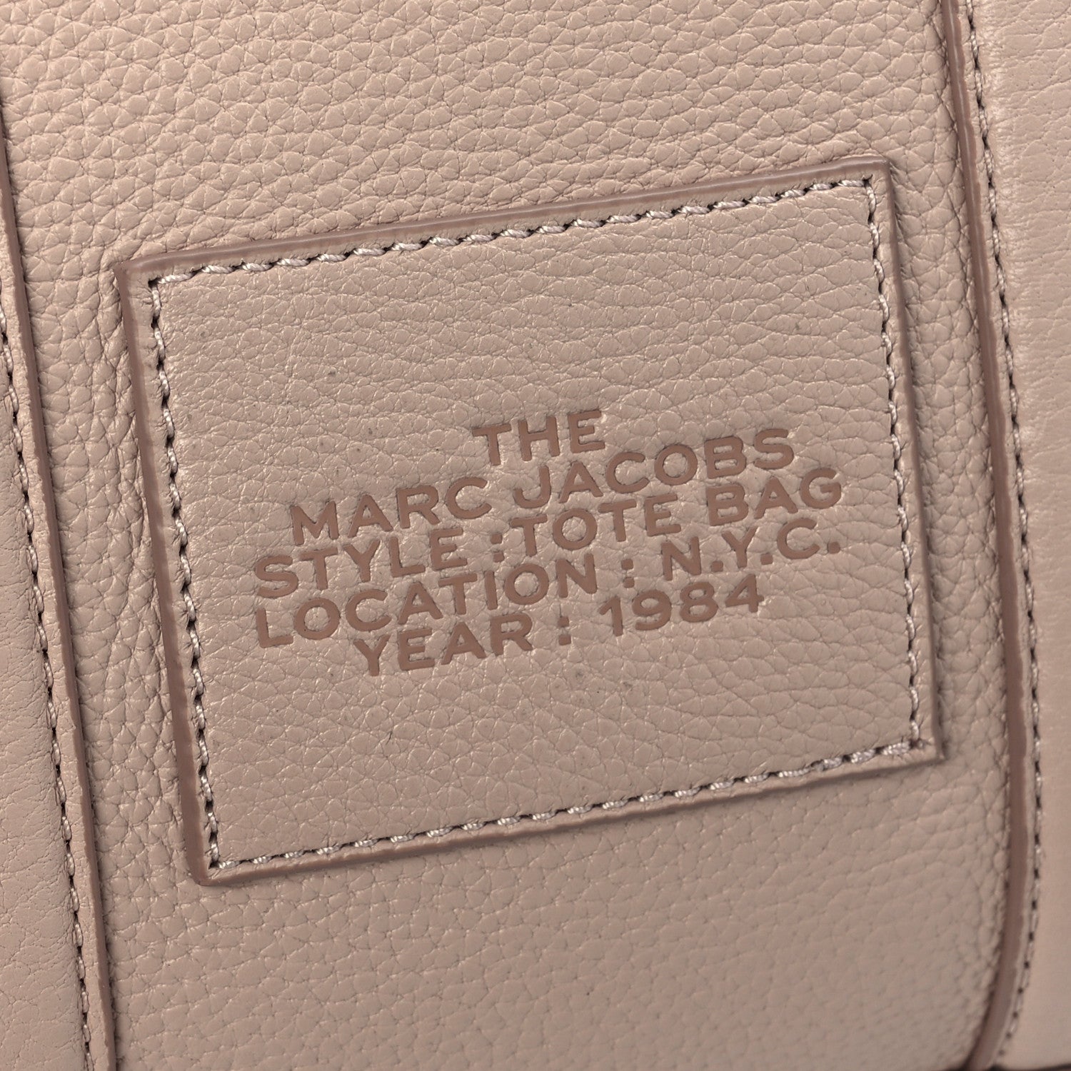 Marc Jacobs Grained Calfskin Small The Tote Bag Rose Dust 11 of 15