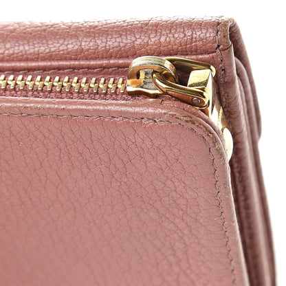 Miu Miu Goatskin Madras Flap Wallet Antico 15 of 16