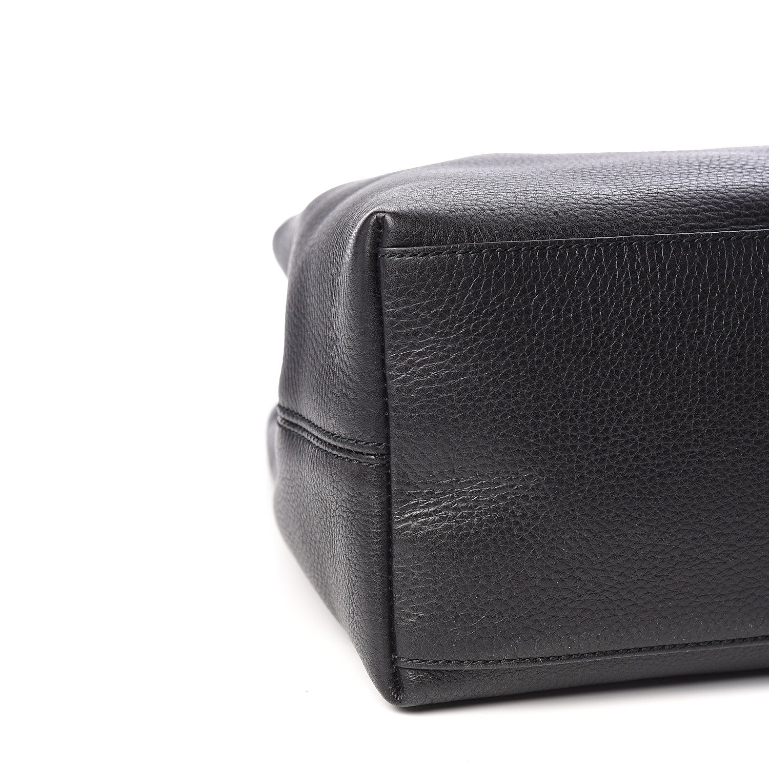 Gucci Pebbled Calfskin Medium Soho Chain Shoulder Bag Black 7 of 9
