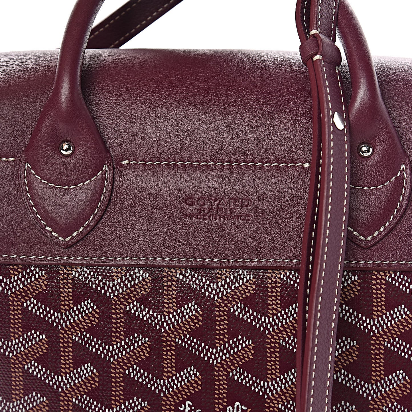 Goyardine Calfskin Mini Alpin Backpack Bordeaux