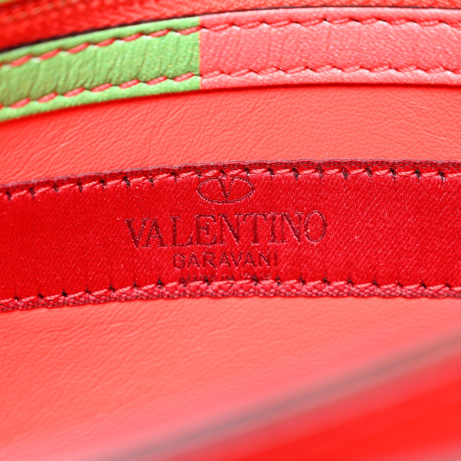 Valentino Garavani Vitello 1973 Rockstud Wristlet Clutch Multicolor 6 of 8