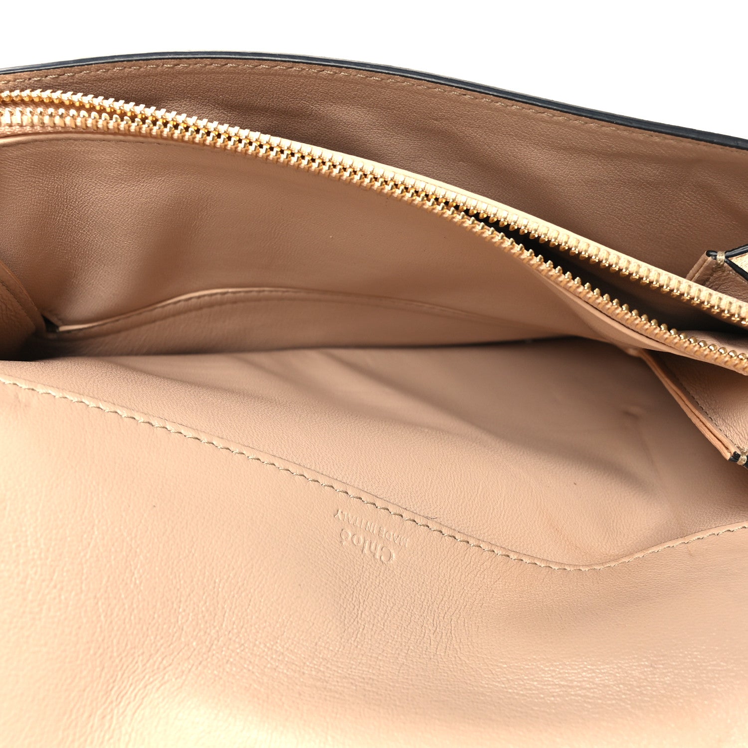 Chloe Metallic Grained Calfskin Gabrielle Gold Chestnut 6 of 15
