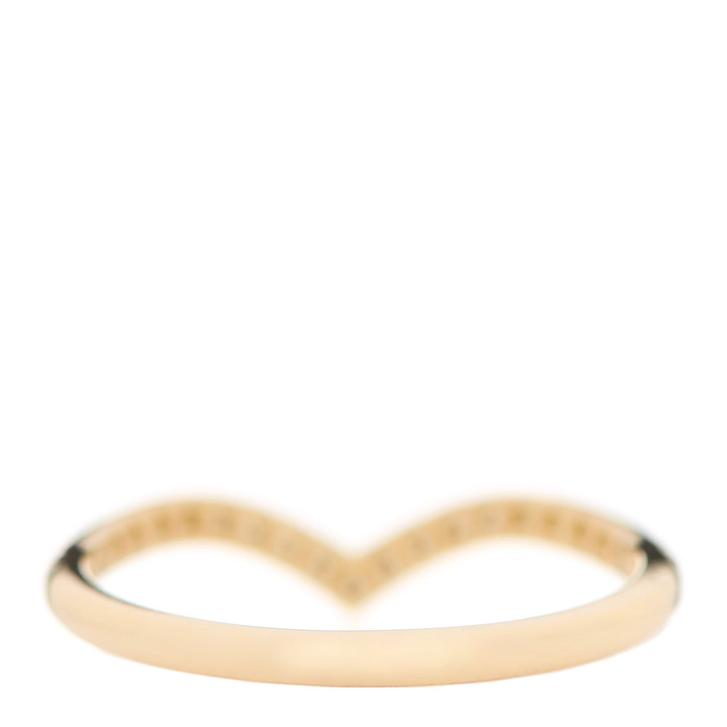 18K Yellow Gold Diamond Soleste V Band Ring 57 8