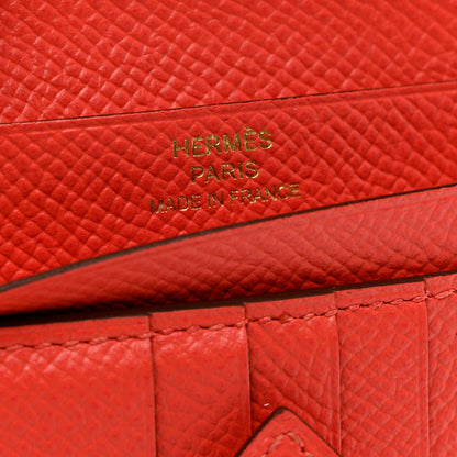 Hermes Epsom Bearn Compact Wallet Rose Jaipur 6 of 7