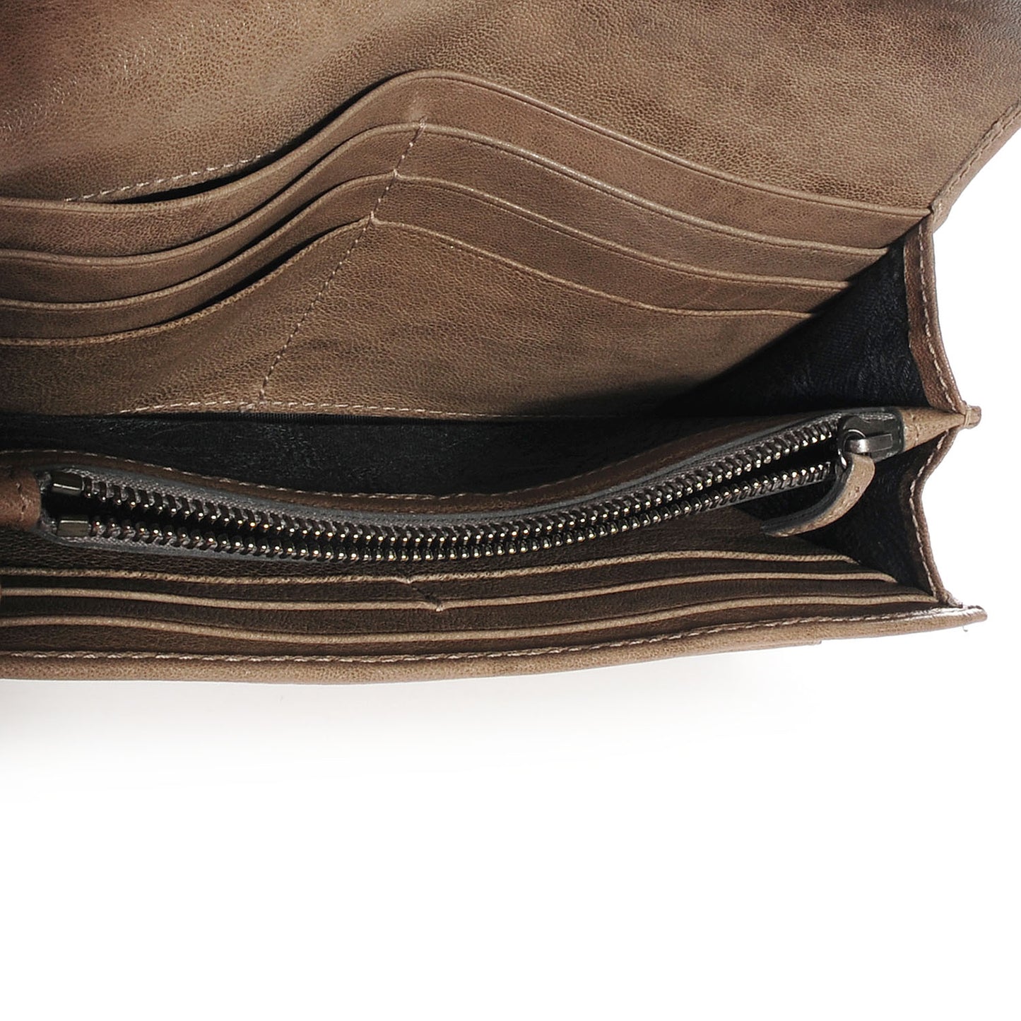 Leather PS1 Continental Wallet Smoke