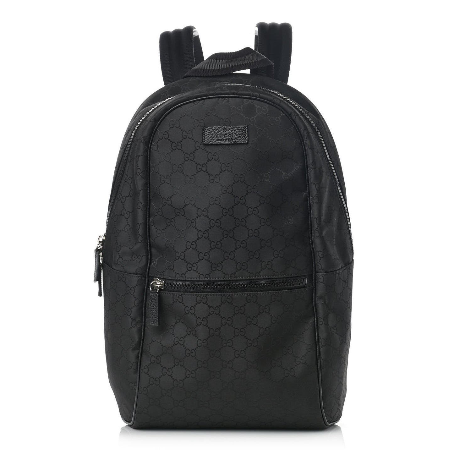 Nylon Monogram Slim Backpack Black