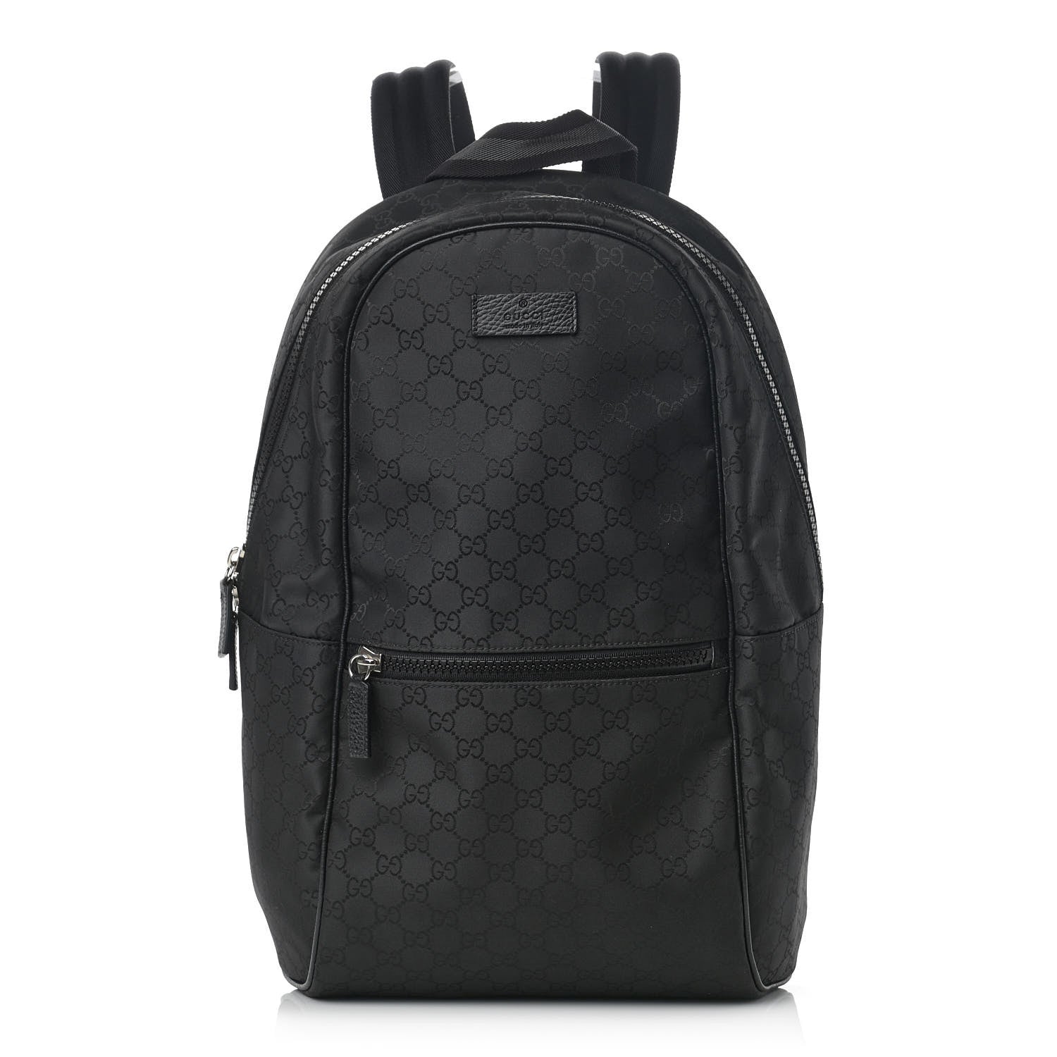 Gucci Nylon Monogram Slim Backpack Black 1 of 11