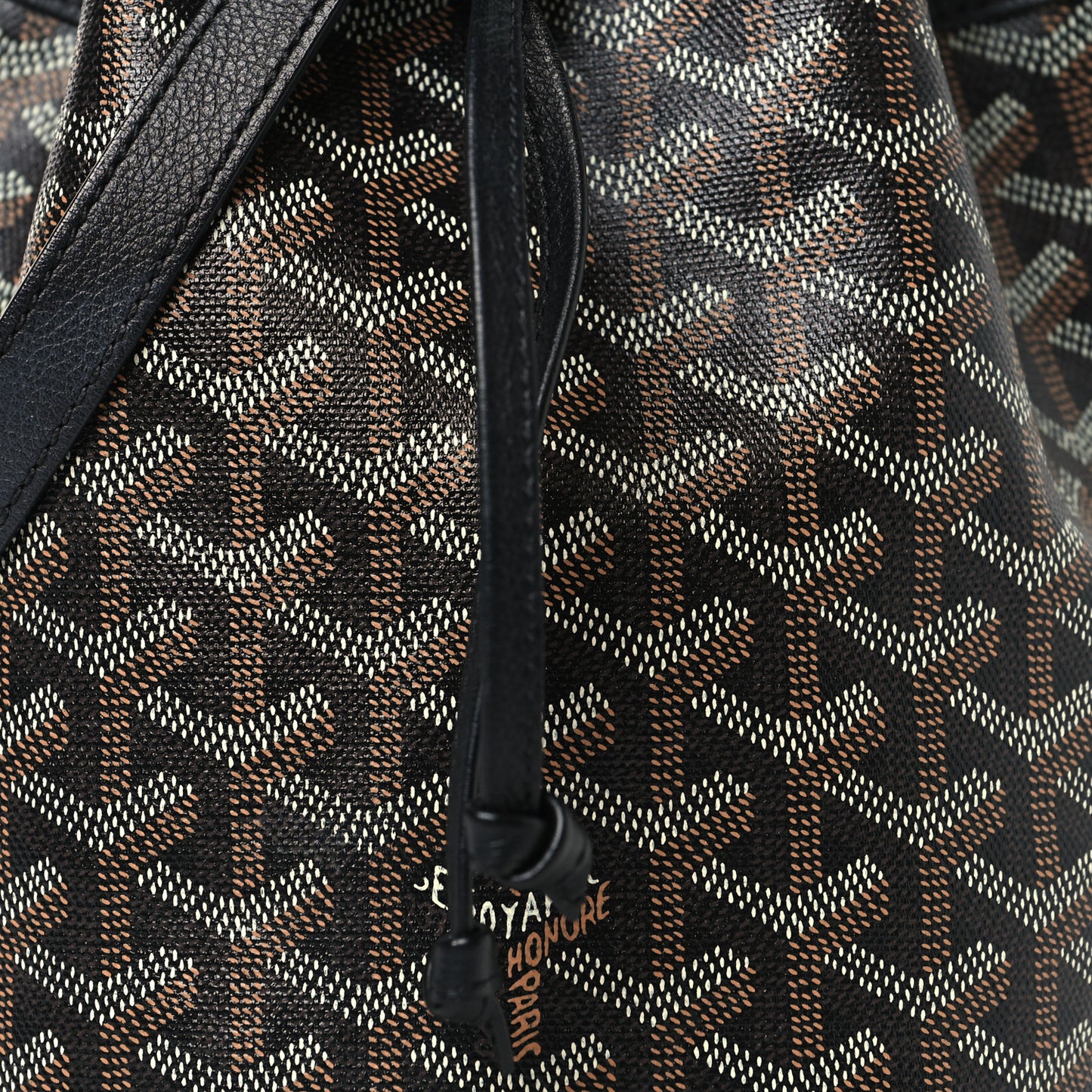 Goyardine Petit Flot Bucket Bag PM Black