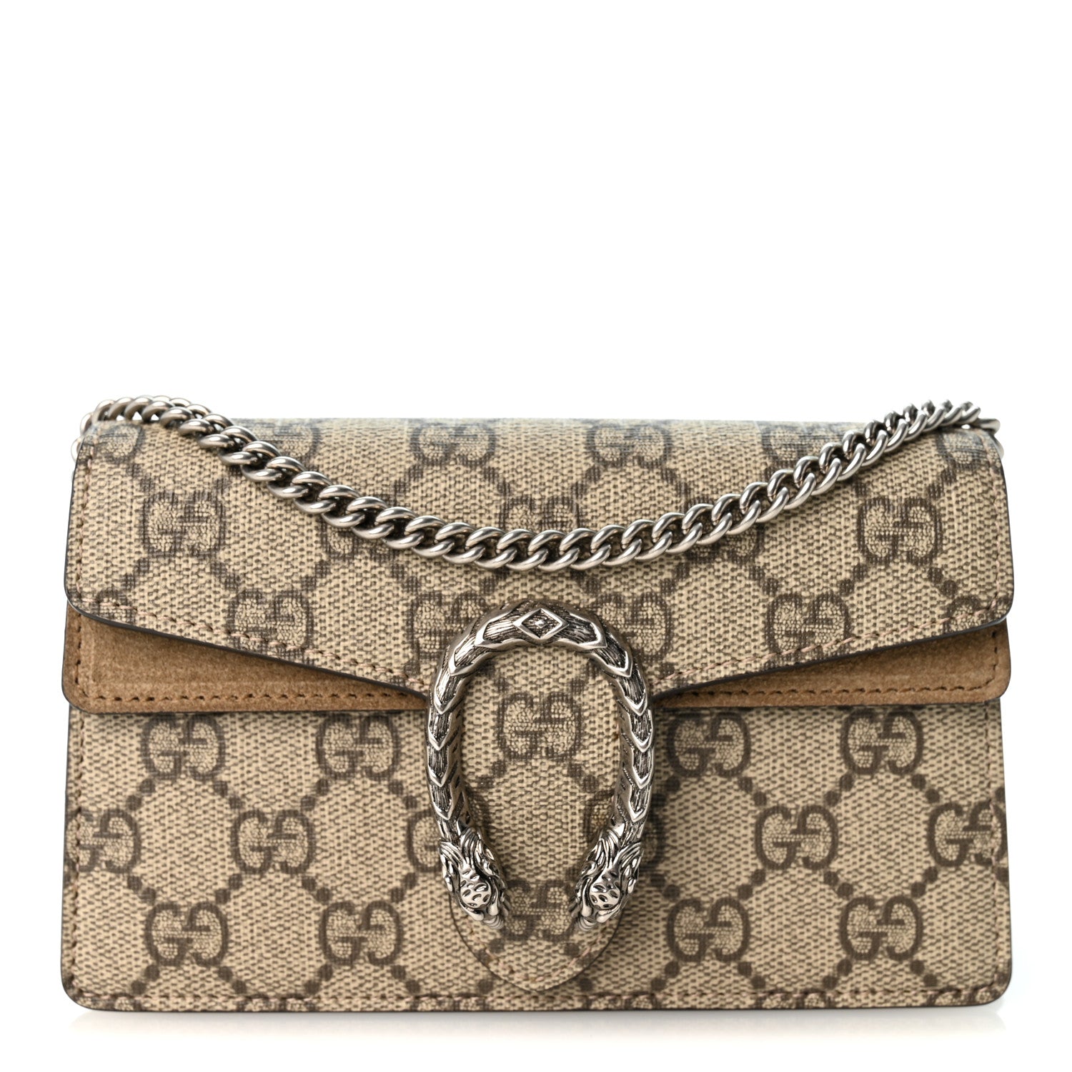 緊急値下！【完全未使用】GUCCI ヴィンテージ 限定デザイン ショップ袋 Gucci GG Supreme Monogram Super Mini Dionysus Shoulder Bag Taupe
