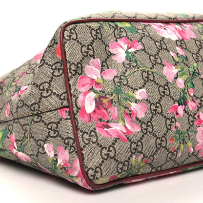 Gucci Soft GG Supreme Monogram Blooms Medium Crossbody Tote Beige Multicolor Dry Rose 9 of 14