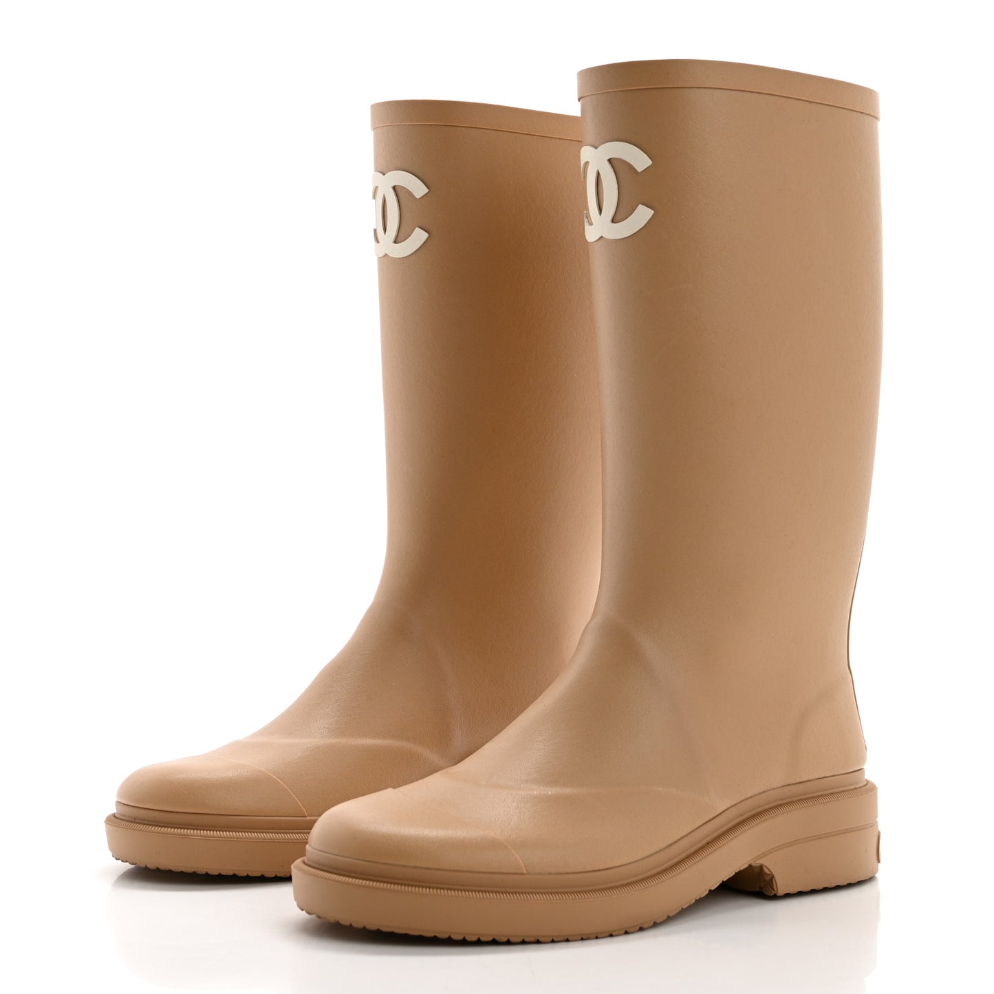 Caoutchouk CC High Boots 37 Beige