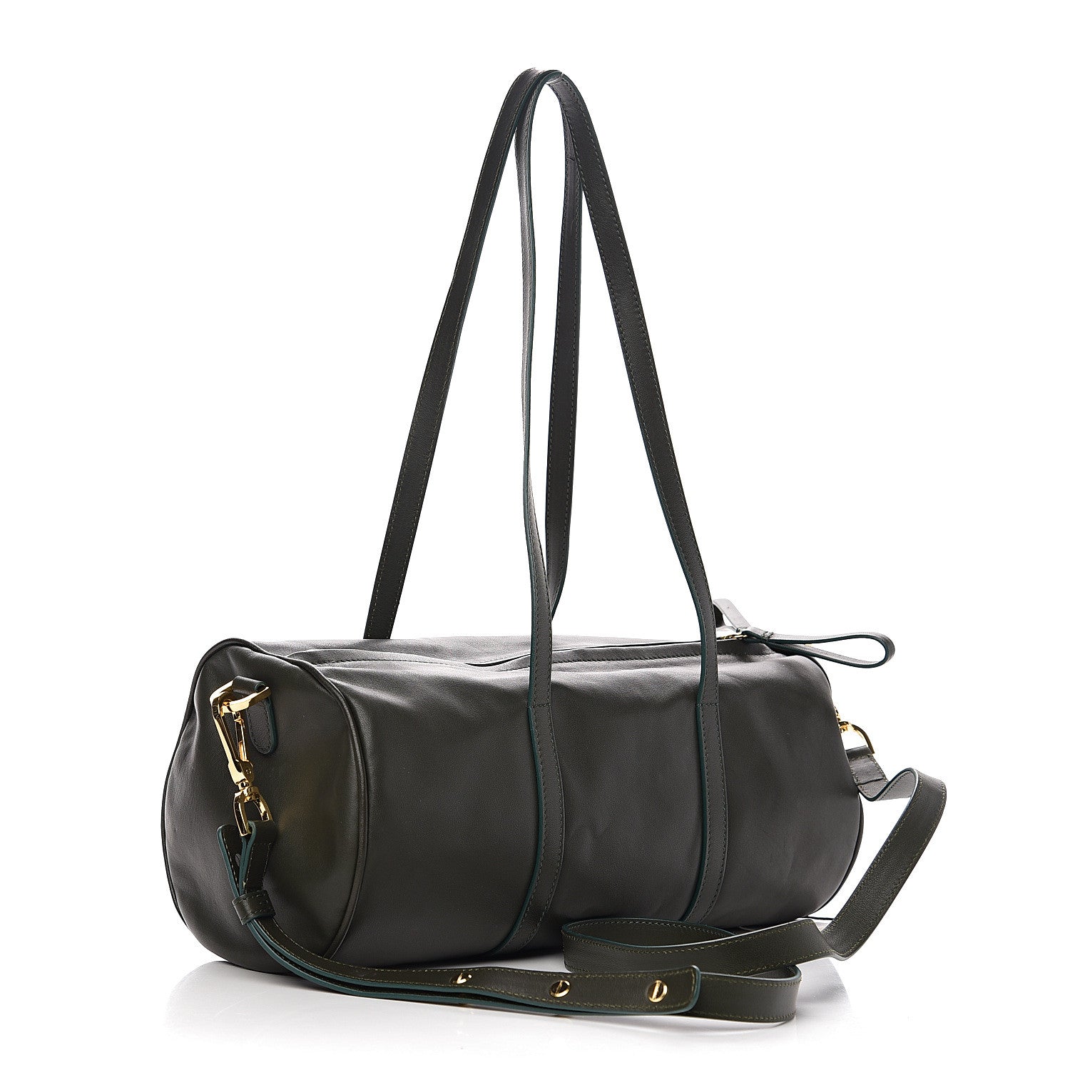 Mansur Gavriel Lambskin Mini Duffel Bag Moss 2 of 7