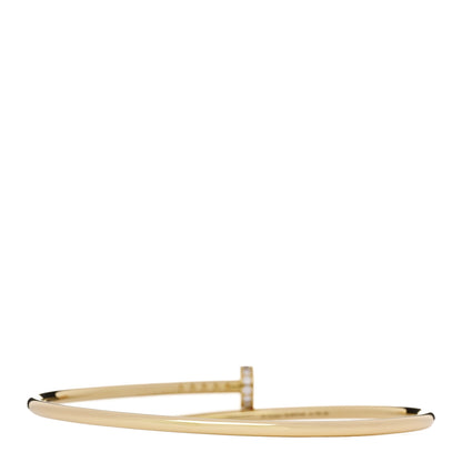 Cartier 18K Yellow Gold Diamond Small Juste Un Clou Bracelet 18 2 of 5