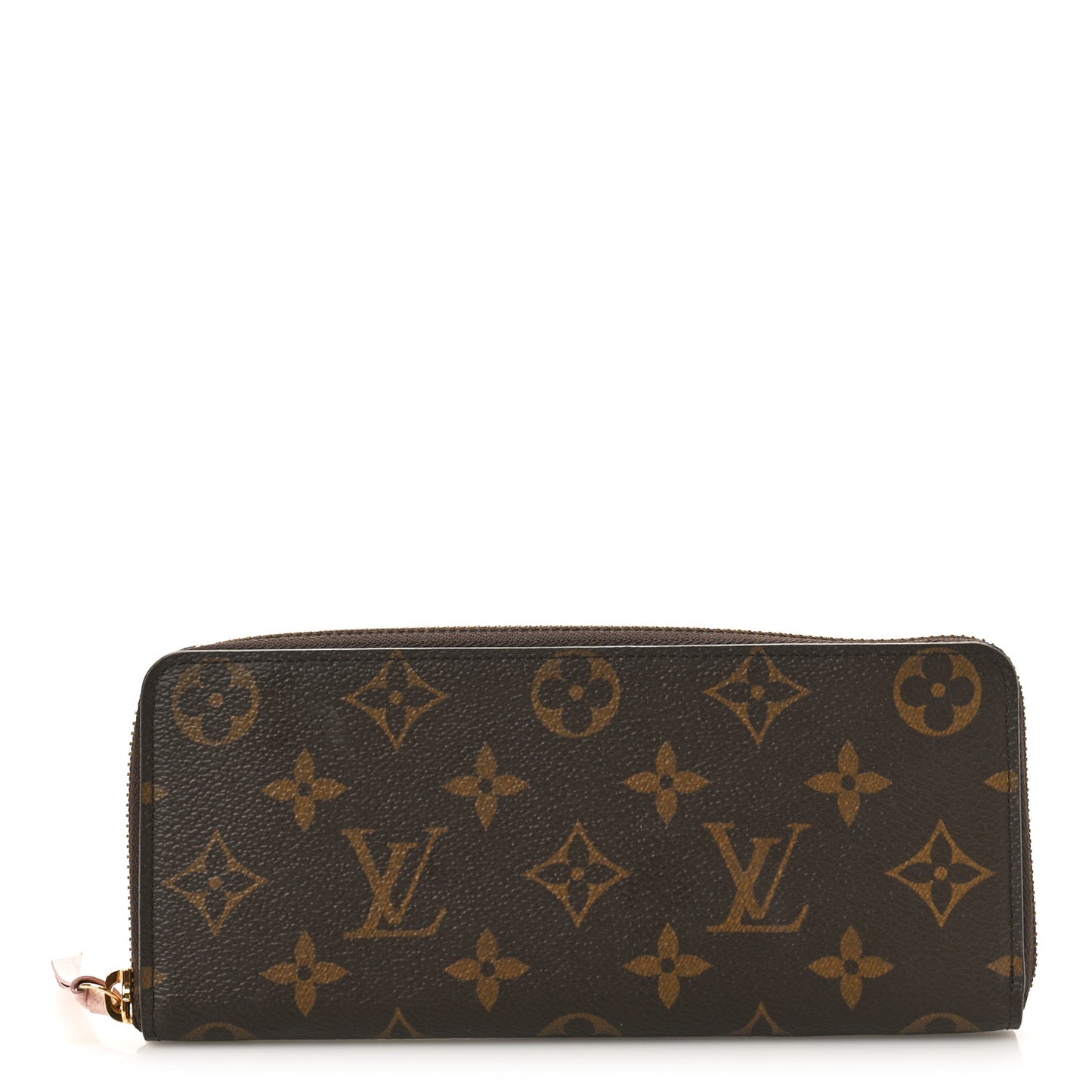 Monogram Clemence Wallet Rose Ballerine
