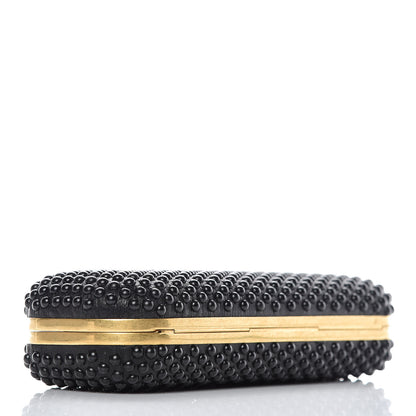 Alexander McQueen Nappa Studded Skull Knuckle Box Clutch Black 4 of 6