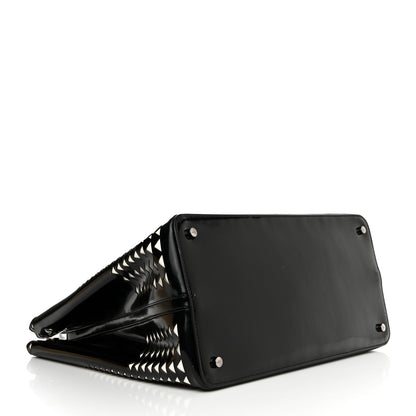 Alaia Patent Laser Cut Tote Black 5 of 10